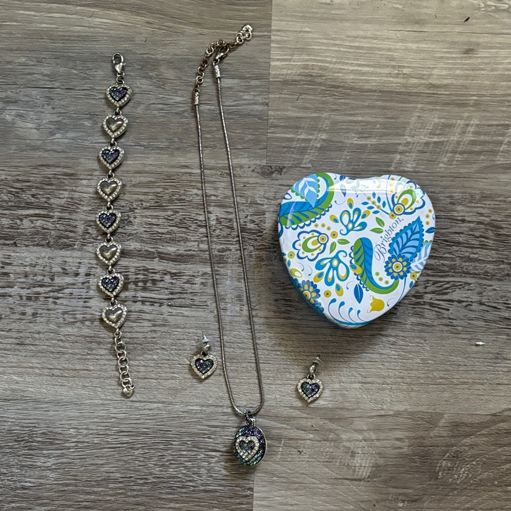 Brighton Surrender Purple Blue Swarovski Crystal Necklace Bracelets Earrings